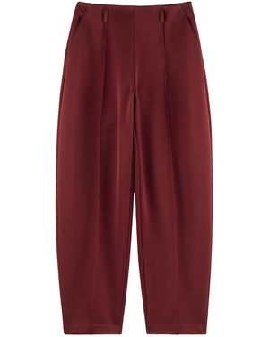 ARAKII Exclusive High Waist Barrel Trousers - Red