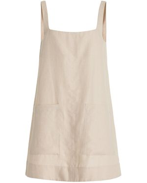 Bondi Born Delphi Organic Linen Mini Dress - Natural