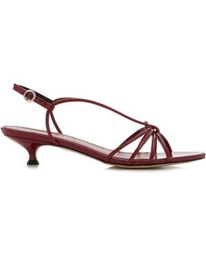 Aeyde Amara Patent Leather Sandals - Red