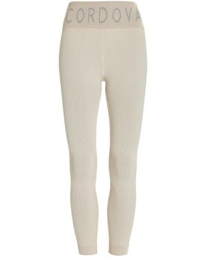 CORDOVA Base Layer Ribbed-knit Ski Trousers - Natural