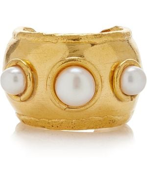 Sylvia Toledano Dune 22k Gold-plated Pearl Ring - Metallic