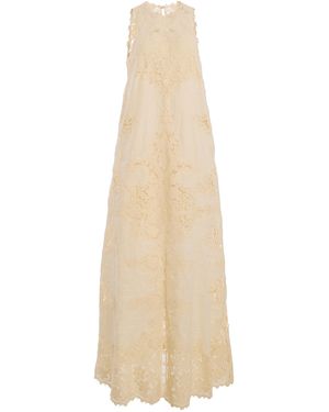 Ulla Johnson Coralite Linen Laced Dress - Natural