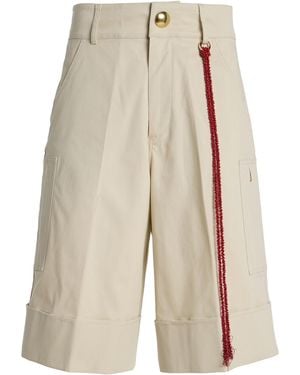 DARKPARK Nick Cotton Poplin Shorts - White