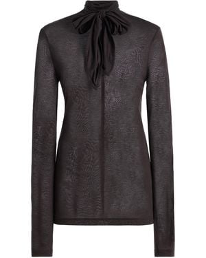 Lemaire Jersey Foulard Top - Black