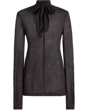 Lemaire Jersey Foulard Top - Black