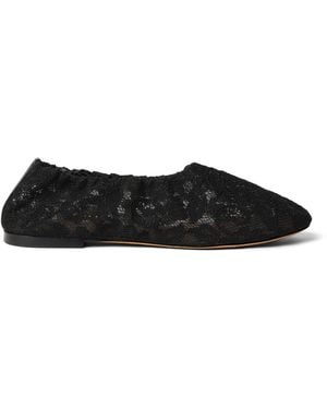 Odissi Aicha Lace Ballet Flats - Black