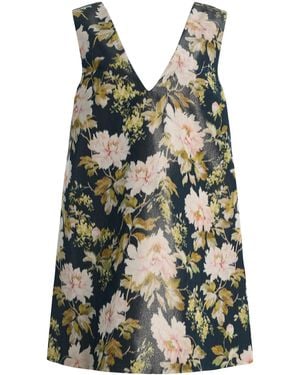 One/Of Diana Silk-Blend Mini Dress - Multicolor