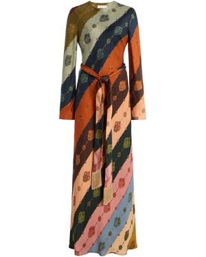 Zimmermann Ascent Printed Twill Maxi Dress - Orange