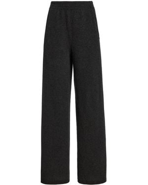 The Row Orpin Cashmere Pull-On Trousers - Black