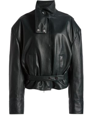 Christopher Esber Eddie Leather Jacket - Black