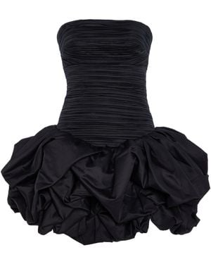 Aje. Violette Bubble-Hem Cotton Mini Dress - Black