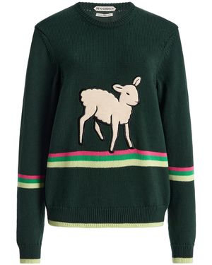 JW Anderson Sheep Cotton Sweater - Green