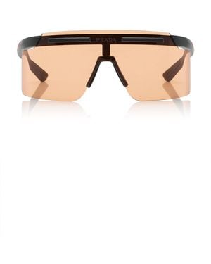 Prada Linea Rossa Mask-Frame Acetate Sunglasses - Natural