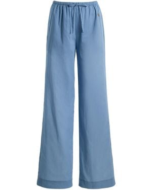 ÉTERNE Brody Cotton Pants - Blue