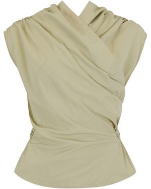Harris Tapper Exclusive Chaimberlain Wrap Top - Green