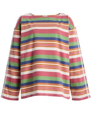 Posse Exclusive Polly Striped Cotton T-Shirt - Red