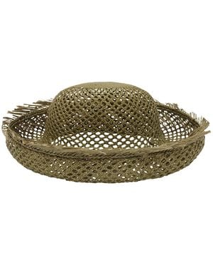 ALÉMAIS Straw Sailor Hat - Green