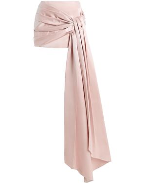 Adam Lippes Rhett Silk Duchesse Skirt - Pink