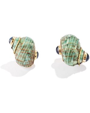 RENATO CIPULLO Azzurro Shell Earrings - Blue