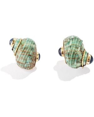 RENATO CIPULLO Azzurro Shell Earrings - Blue