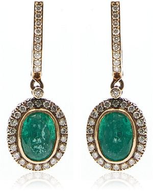 Amrapali 18K Emerald And Diamond Heritage Earrings - Blue