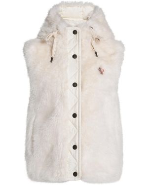 Moncler Arve Faux Fur Vest - Natural