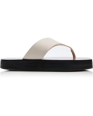 Atp Atelier Melitto Leather Slides - Black