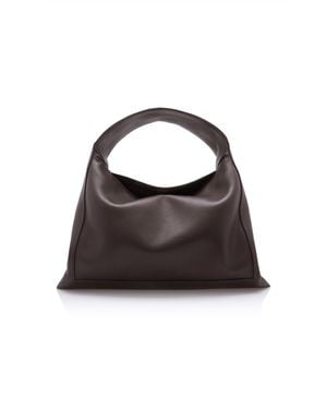 Bottega Veneta Small Hop Silky Leather Bag - Black