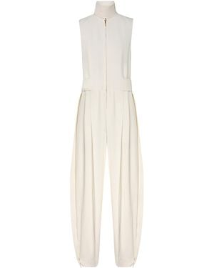 Zimmermann Luna Relaxed Twill Jumpsuit - White