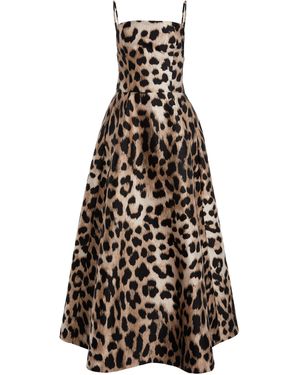 Givenchy Sliced Leopard Midi Dress - White