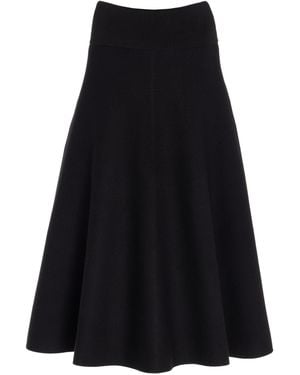 Frankie Shop Exclusive Gabrielle Knit Midi Skirt - Black