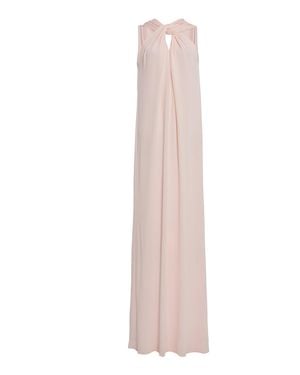 Jil Sander Twisted Georgette Gown - Pink