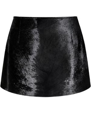 ZUT The Jackie Leather Mini Skirt - Black