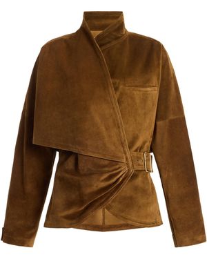 DARKPARK Cindy Suede Contour Jacket - Brown