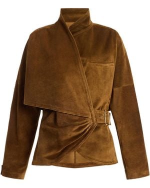 DARKPARK Cindy Suede Contour Jacket - Brown