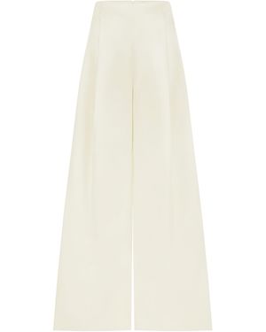 Harris Tapper Exclusive Kennedy Satin Faille Trousers - White