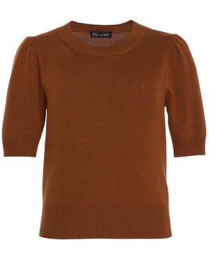 Oscar de la Renta Wool Jumper - Brown