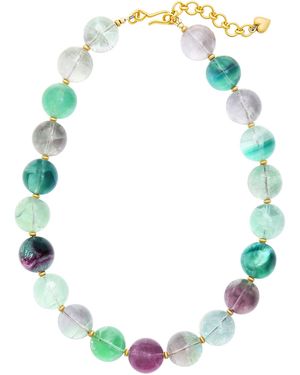 Brinker & Eliza Cosmic 24K-Plated Necklace - Blue
