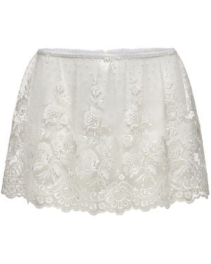 Magda Butrym Lace Mini Skirt - White