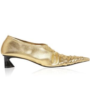 Stella McCartney Elsa Metallic Alter Mat Heeled Mules