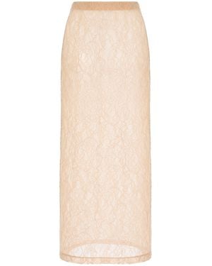 Wardrobe NYC Lace Tube Skirt - Natural