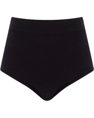 Zeynep Arcay Knit Mini Shorts - Black