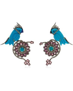 Amrapali 14K-Stone Earrings - Blue