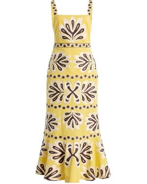 Alexis Sirena Cotton Midi Dress - Metallic
