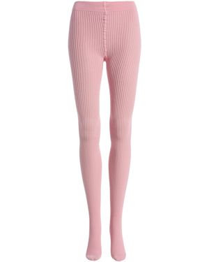 Swedish Stockings Zoe Ribbed Tights - Pink