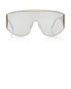 Loewe Signature Square-frame Metal Sunglasses - Metallic