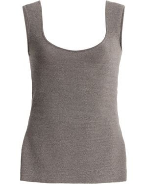 Rohe Long Knitted Bustier Top - Brown