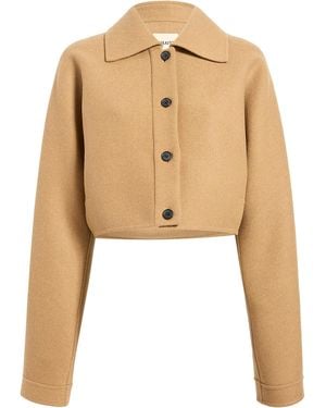 KHAITE Sue Double-faced Wool Jacket - Natural