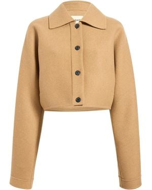 KHAITE Sue Double-faced Wool Jacket - Natural