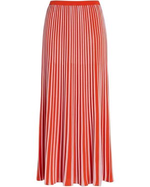 MACCAPANI Terry Lurex Knit Maxi Skirt - Red